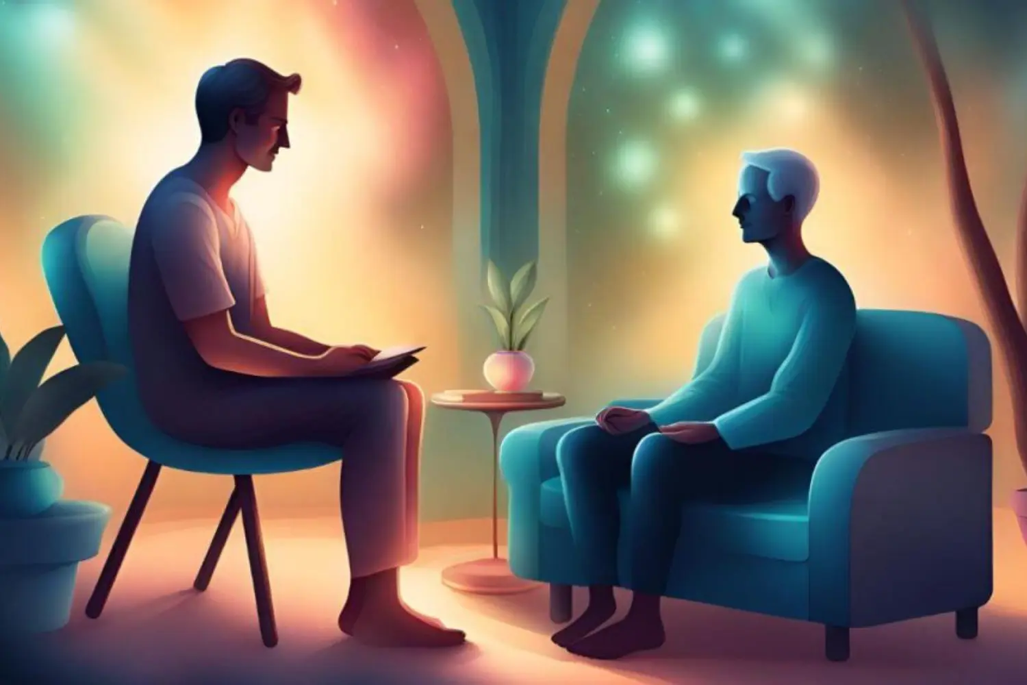 Ilustração relacionada ao atendimento em psicoterapia